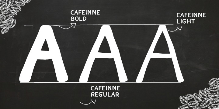 Beispiel einer Caffeine-Schriftart #5